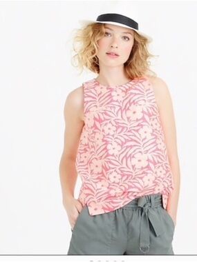 Lk NEW J CREW seemed shell in plumeria jacquard size 4T tall.